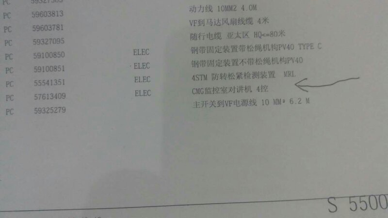 需求迅达5500无机房值班室电话
