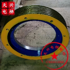 三菱永磁同步曳引机轮ZPML-A117曳引轮上海三菱曳引轮400*4/5/6*8
