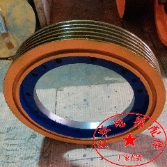 三菱永磁同步曳引机轮/ZPML-A117上海三菱电梯曳引轮400*4/5/6*8