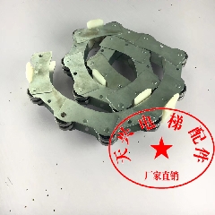 电梯公交型铁皮回转链条扶梯扶手带滑轮群组17/18/19节迅达富士达