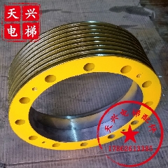 蒂奥曳引轮 三洋曳引轮 通润主机曳引轮 340*8*8 永磁同步曳引轮