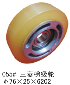 三菱梯级轮/三菱扶梯梯级轮/三菱扶梯配件/76*25*6202/三菱梯级轮