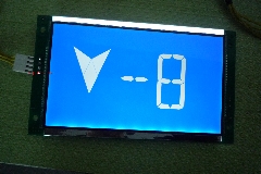 西子奥的斯电梯配件/7寸厅外蓝屏显示器（不带外壳）