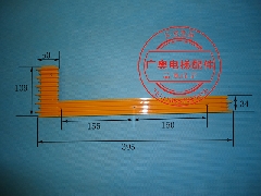 迅达铝合金梯级边框/黄边条/边框/迅达扶梯梯级踏条/SCS319901