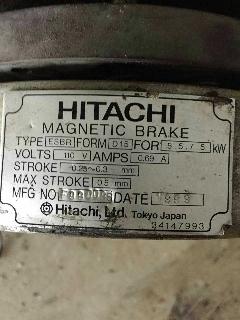 日立扶梯制动器ESBR抱闸5.5-7.5KW DC110V  0.69A 日立电梯配件