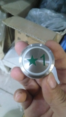通力圆按钮 新国标 KDS50  绿色特殊字符