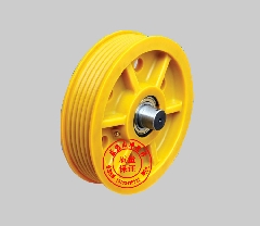 电梯配件 滑轮 反绳轮 电梯钢丝绳专用导向轮 对重轮 轿顶轮